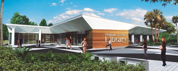 Computer Rendering of Future Hialeah Gardens Branch Library
