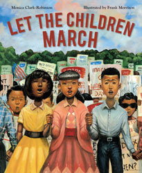 Group of Black Children Protesting with Signs Illustrated